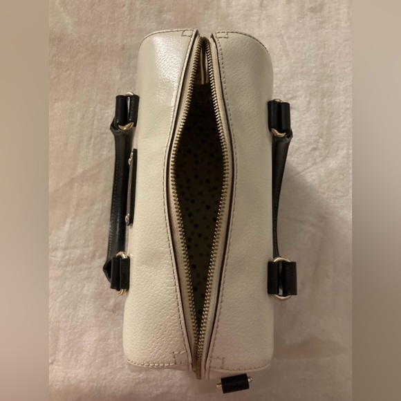 Vintage Kate Spade Leather Bag Black, White, Gold - Picture 5 of 7